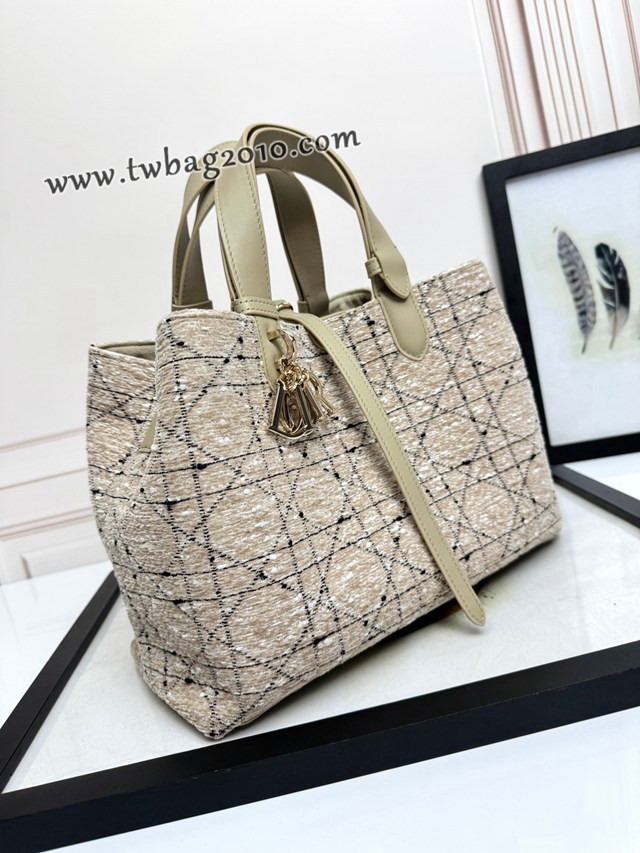 Dior专柜新款迪奥高仿原单中号杏大格布Toujours手袋手提女包 djfk1444